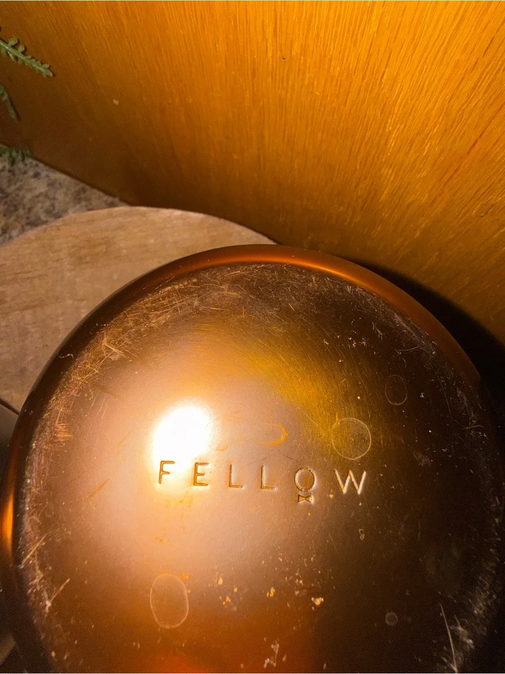 Fellow Joey Double Wall Ceramic Mugs Pair - Matte Black Copper Bottom